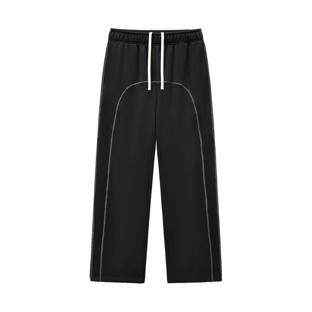 Black Grey Stitch Sweats
