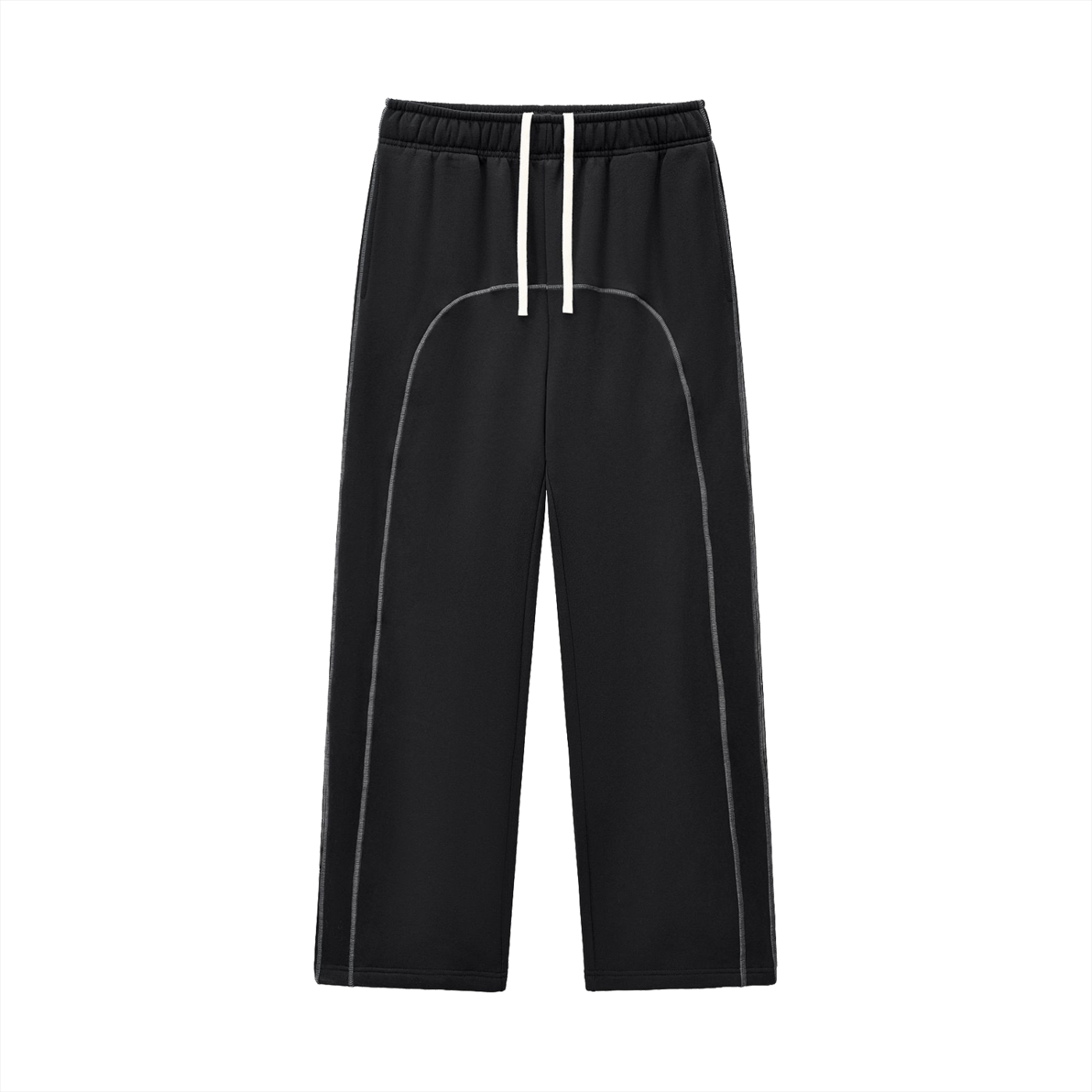 Black Grey Stitch Sweats
