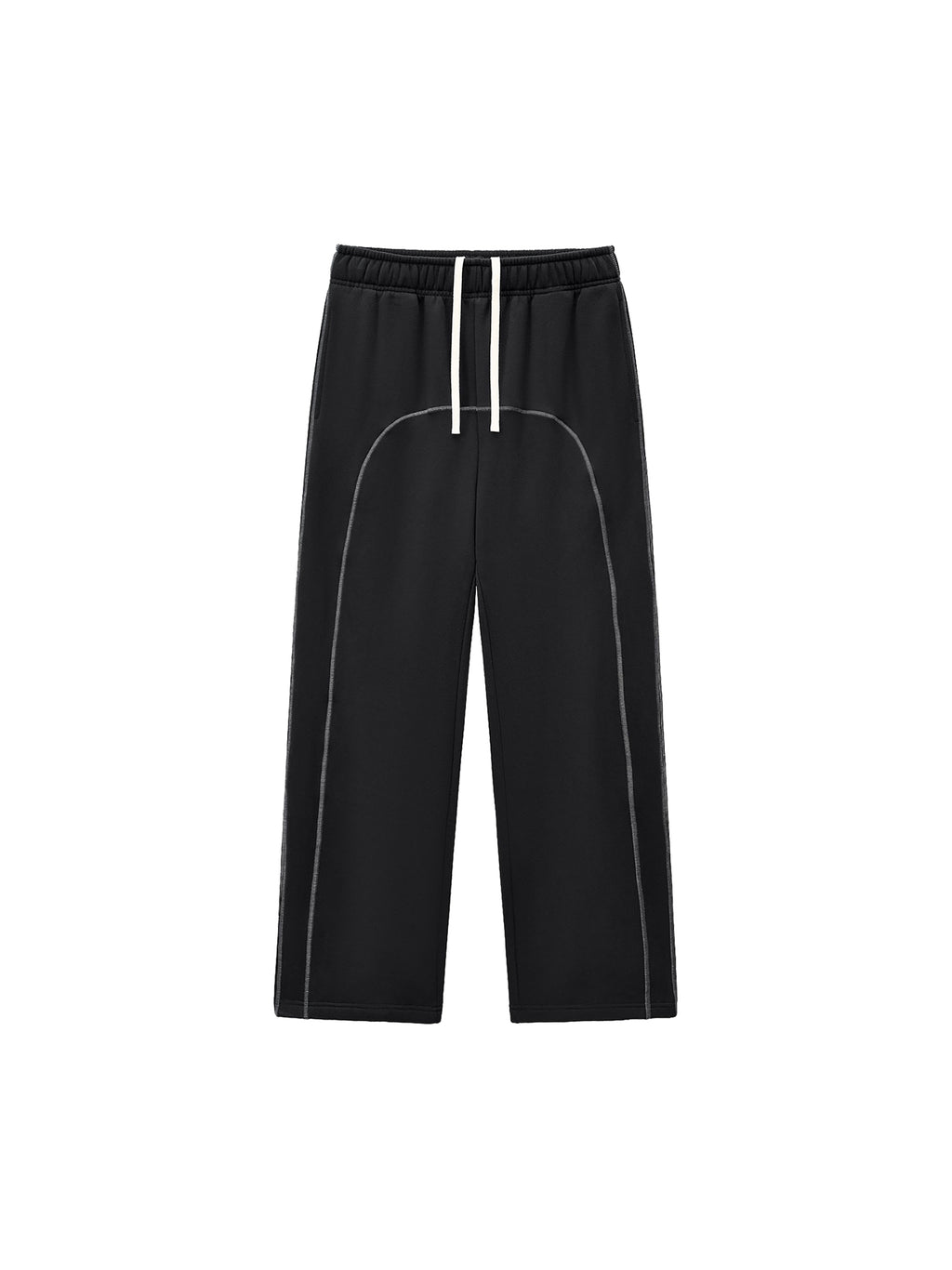 Black Grey Stitch Sweats