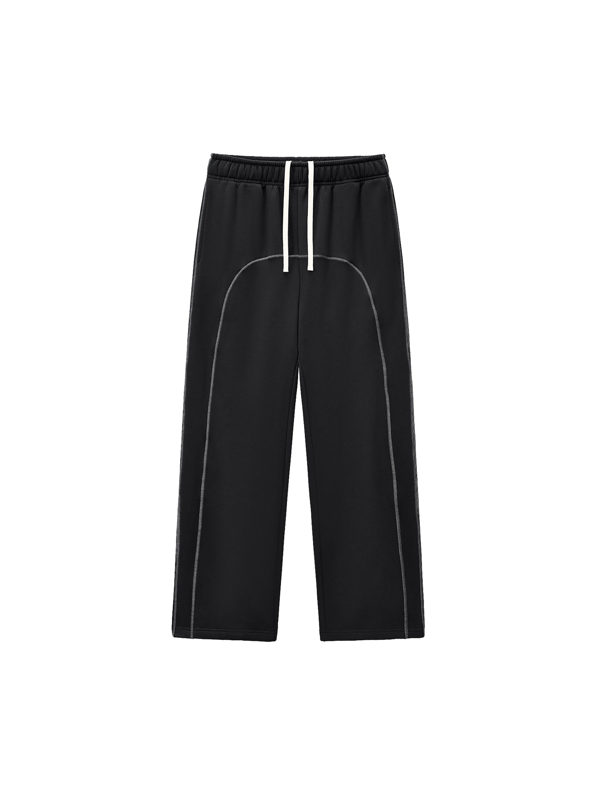 Black Grey Stitch Sweats