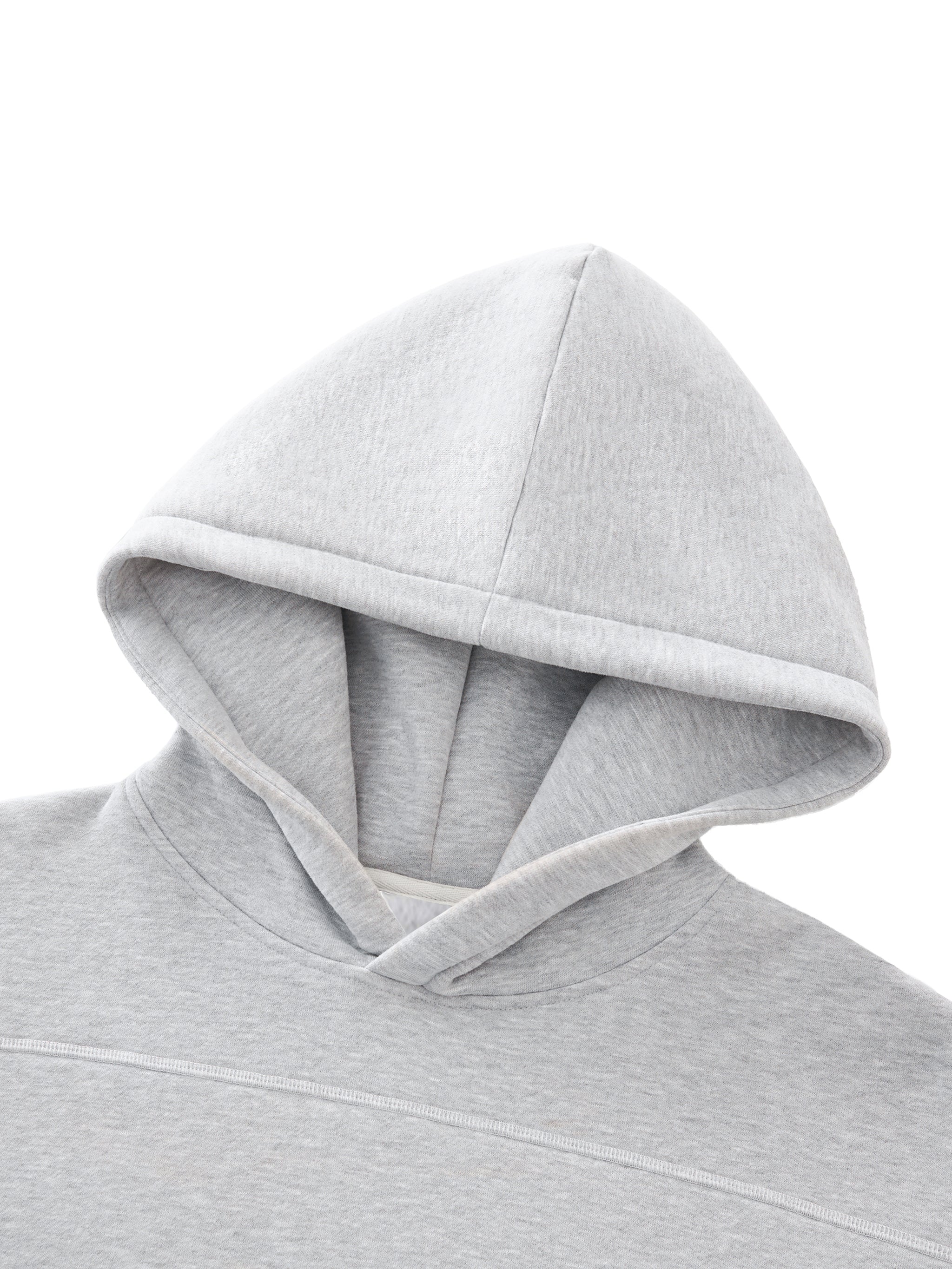 Black Grey Stitch Hoodie