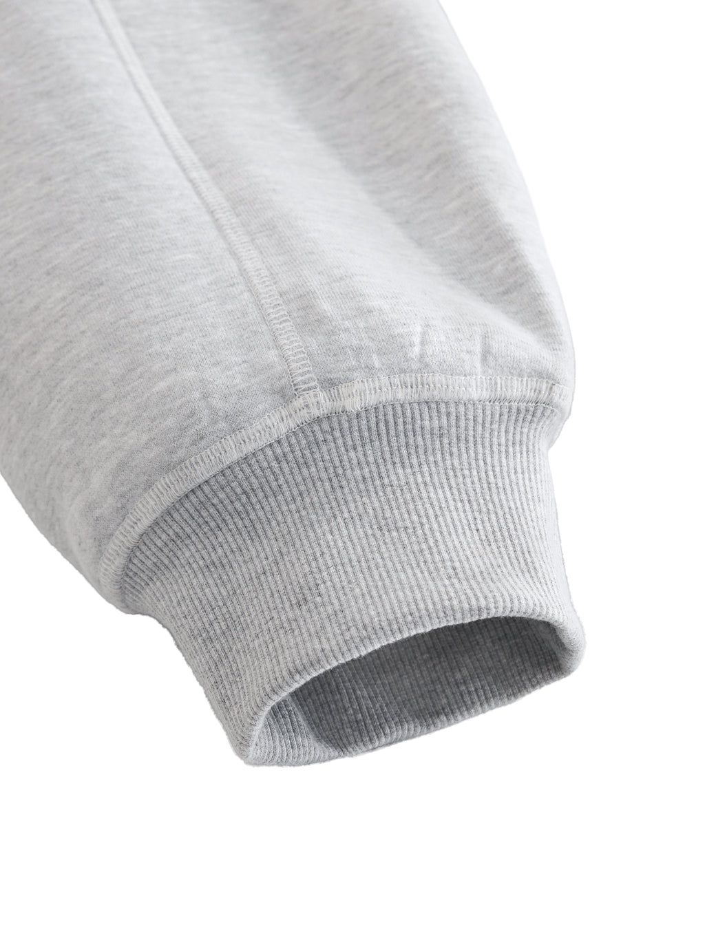 Contrast-Stitched Grey White Stitch Hoodieoxy Fleece Hoodie